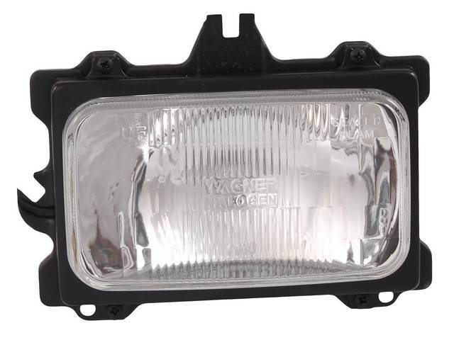 HEAD LIGHT ASSY, Inner, dual, SAE sealed beam, LH