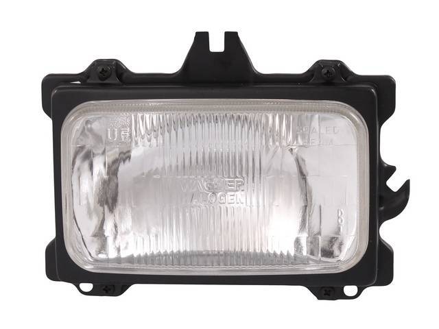 HEAD LIGHT ASSY, Inner, dual, SAE sealed beam, RH