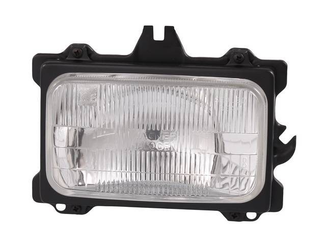 HEAD LIGHT ASSY, Outer, dual, SAE sealed beam, RH