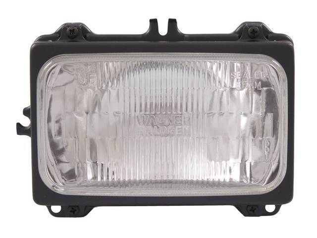 HEAD LIGHT ASSY, Inner, dual, halogen sealed beam