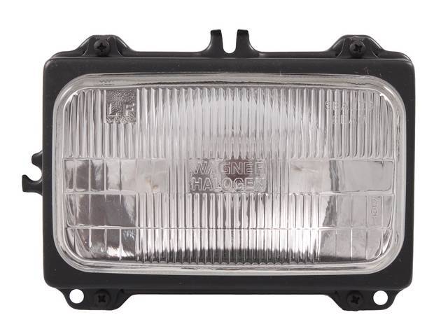 HEAD LIGHT ASSY, Outer, dual, std sealed beam