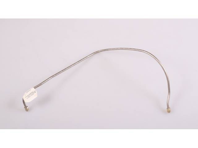 Pump to Carburetor Fuel Line, Pre-bent, Stainless Steel, Reproduction for (1964)