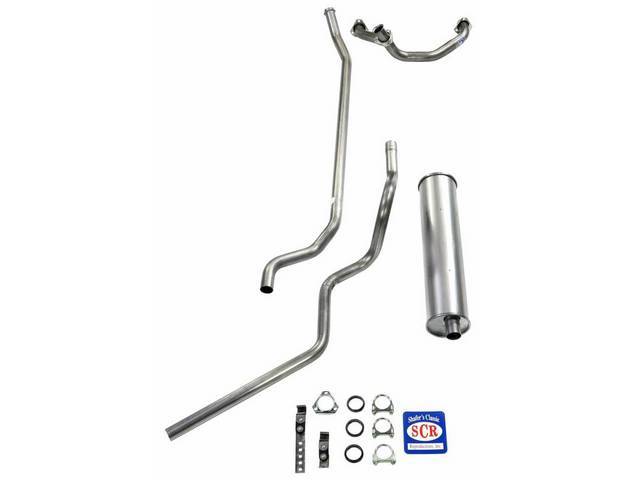 Aluminized Single Exhaust System, OE Style Reproduction for (63-66)
