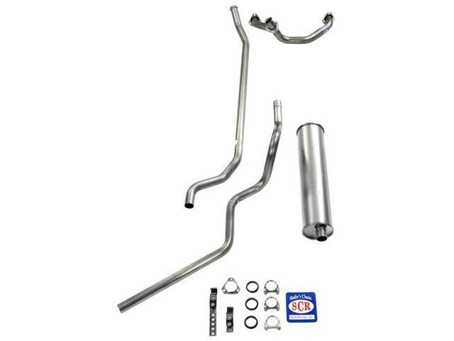 Stainless Steel Single Exhaust System, OE Style Reproduction for (63-66)