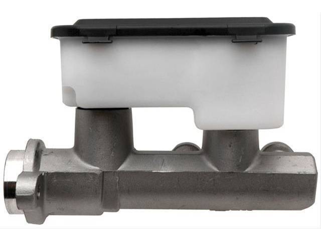 Master Cylinder, NEW, Aluminum Cylinder with Plastic Reservoir, 1.125 inch and 1.575 inch bores, Reproduction for (81-87)