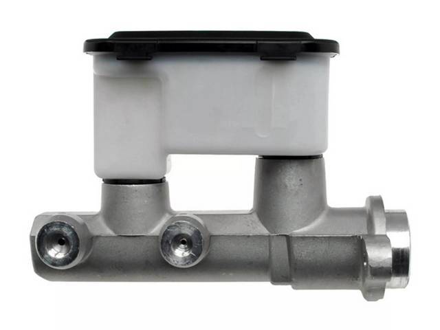 Master Cylinder, NEW, Aluminum Cylinder with Plastic Reservoir, 1.125 and 1.575 inch cylinder bores, Reproduction for (95-98)