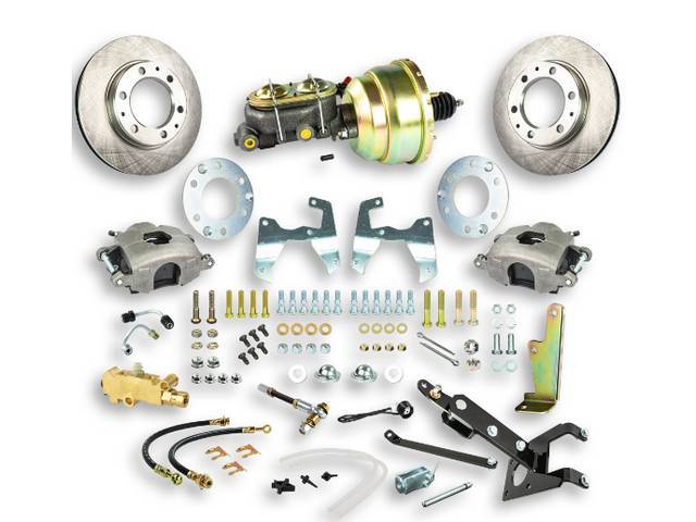 Drum to Disc Conversion Kit , Front, includes Power Brake Conversion