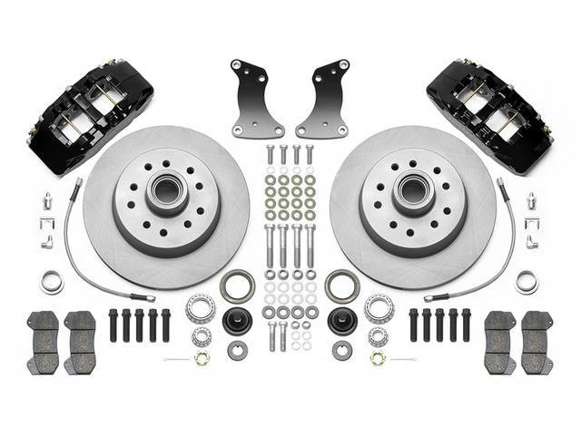 Front Brake Disc Conversion Kit, Classic Series Dynapro 6, Black powder coated finish, Wilwood