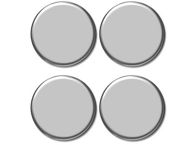 CAP SET, Hub, w/o logo, polished stainless steel, (4), repro