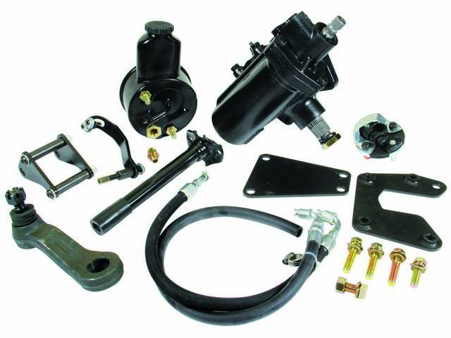 Power Steering Conversion Kit, Complete except pulley, Reproduction for (63-66)