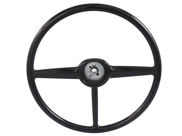 Black Steering Wheel, 17 inch reproduction