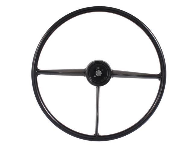 Black Steering Wheel, 17 inch reproduction