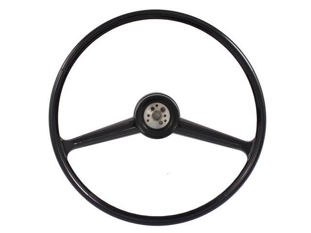 Black Steering Wheel, 17 inch reproduction