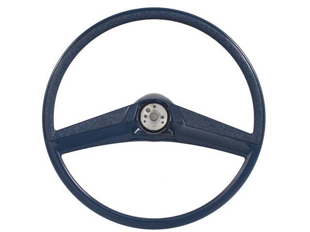 Steering Wheel, Dark Blue, OE 17.5 inch Diameter, reproduction