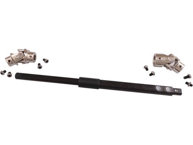 Intermediate Steering Shaft, conversion w/ U-joints, Reproduction for (47-59)