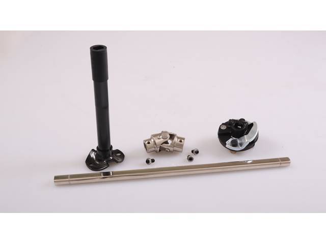 Collapsible Intermediate Steering Shaft, conversion w/ U-joint and rag joint, Reproduction for (67-72)