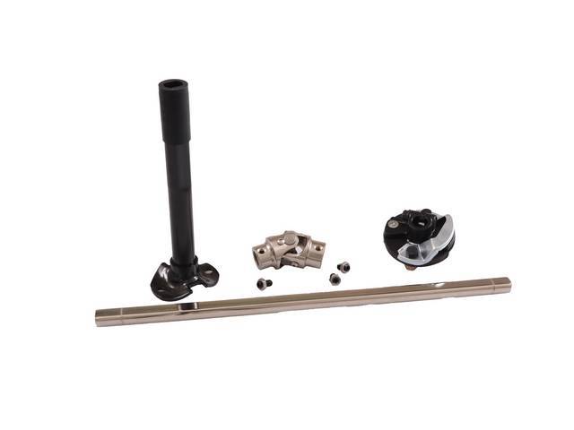 Collapsible Intermediate Steering Shaft, conversion w/ U-joint and rag joint, Reproduction for (67-72)