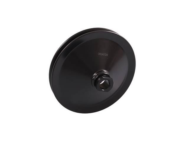 /S Pulley, single groove, V-belt, black finish,  Reproduction for (55-72)