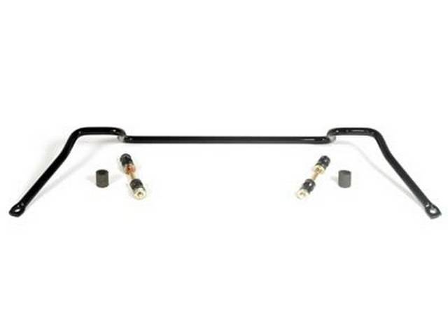 SWAY BAR, FRONT, 1 1/4 INCH O.D., BLACK POWDER COATED FINISH, INCL BLACK BUSHINGS AND MOUNTING HARDWARE. 