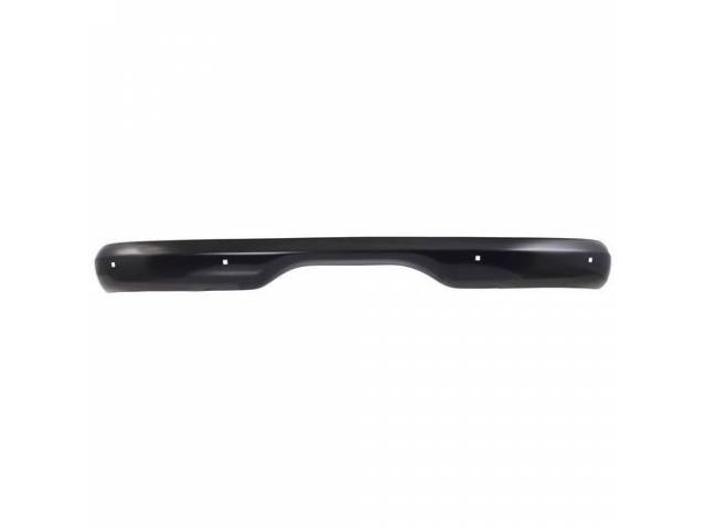BUMPER, Rear, black painted finish (paint to match), repro