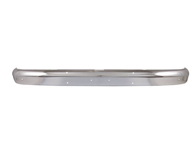 BUMPER, Front, chrome finish, driver quality, see p/n K-7831-63CA for nicer version, repro