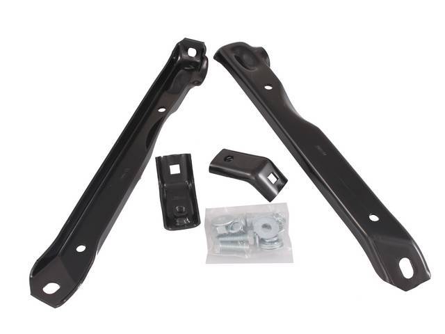 Front Bumper Bracket Set, 4-piece bracket set w/ frame hardware for (71-72 4WD)