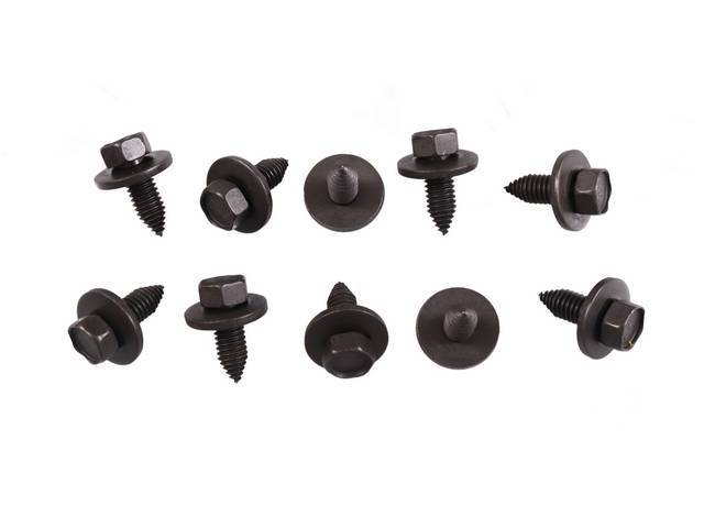Hood and Hinges Fastener Kit, 10-pc OE Correct AMK Products reproduction for (73-80)