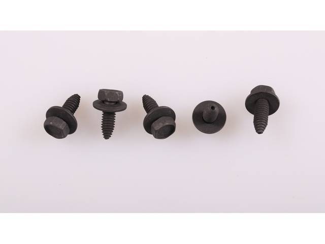 Hood Catch and Grille Support Fastener Kit, 5-pc OE Correct AMK Products reproduction for (79-80)