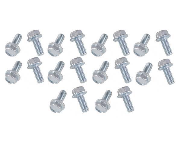 BOLT KIT, Front Fender, (20) incl generic nautral finish bolts