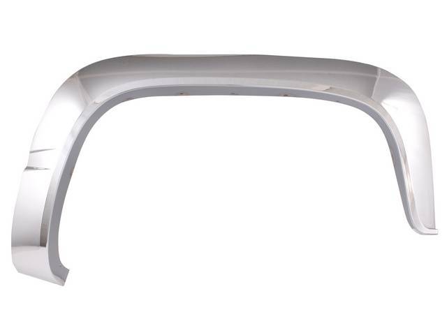 FLARE, Front Fender, Wheel Opening, chrome finish, RH, repro