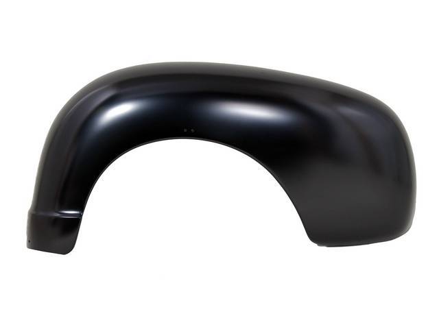 Rear Bedside Fender, LH / Driver Side, w/o spare tire, EDP-coated steel reproduction