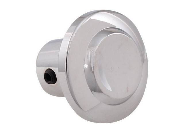 KNOB, Radio / Dash, chrome finish, 3/16 inch i.d. hole, repro