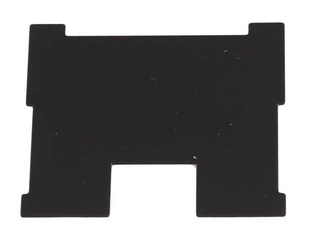 PLATE, Heater Control Lens Backing, black finish, repro