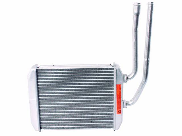 Heater Core, Aluminum, 8 1/4 x 7 1/2 x 1 1/4 core size, 5/8 inch inlet, 3/4 inch outlet, replacement style Reproduction for (88-98)