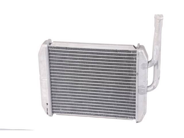 CORE, Heater, Aluminum, 8 1/4 x 7 1/2 x 1 1/4 core size, 5/8 inch inlet, 3/4 inch outlet, replacement style repro