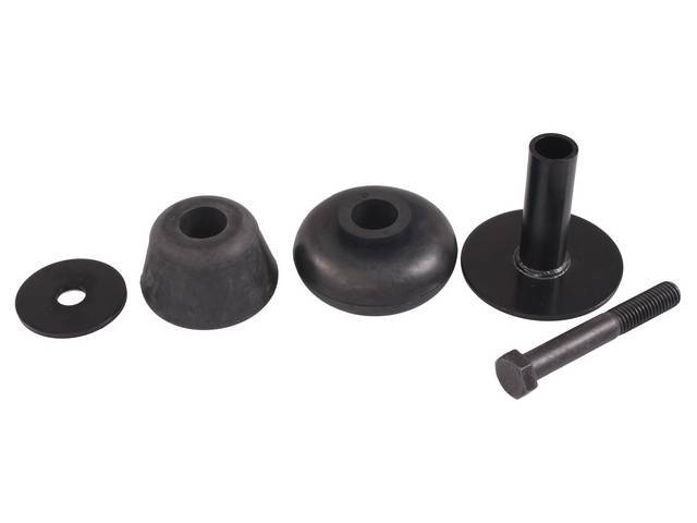 KIT, RADIATOR SUPPORT MOUNT, Consists of upper and lower rubber bushings w/ hardware, repro