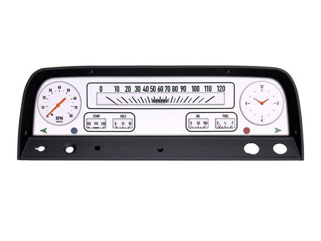 Classic Instruments Gauge Kit, w/ White background, reproduction for (64-66)