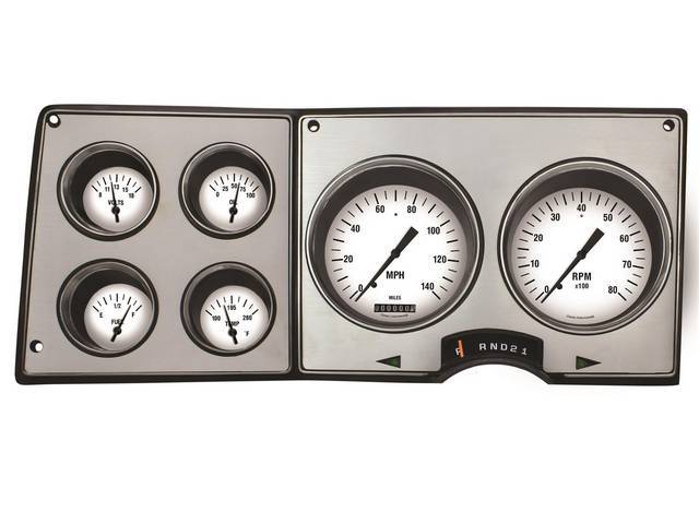 Classic Instruments Gauge Kit, White Hot Series, reproduction