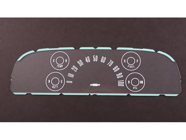 Instrument Cluster Lens, With Lower Gauges, reproduction for (60-63)