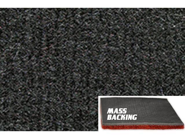 Graphite Molded Carpet, Cut Pile, Improved Mass Backing, reproduction