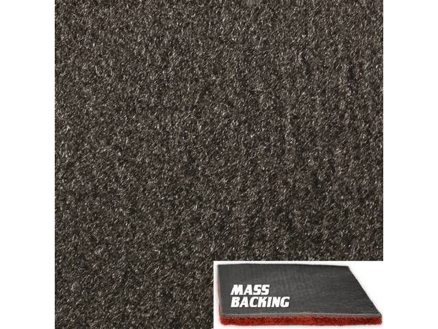 Charcoal Molded Carpet, Cut Pile, Improved Mass Backing, reproduction