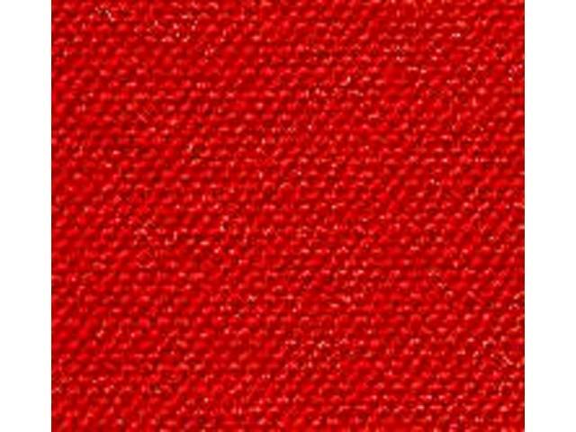 Red 1-Piece Daytona Cut and Sewn Molded Carpet (no tunnel) w/o holes for (55-59)