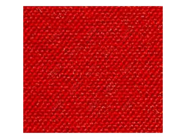 Red 1-Piece Daytona Cut and Sewn Molded Carpet (no tunnel) w/ holes for (55-59)
