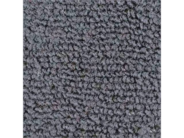 Gunmetal Gray 1-Piece Raylon Loop Molded Carpet (M/T floor shift) with Standard Jute Padding and Backing