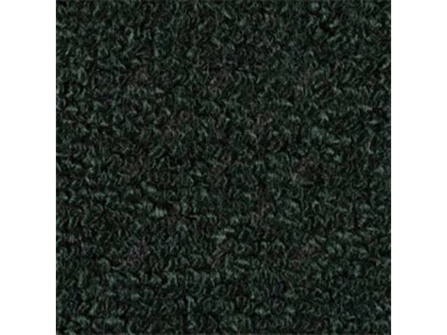 Dark Olive Green 1-Piece Raylon Loop Molded Carpet (A/T or column shift M/T) with Standard Jute Padding and Backing for (67-72 2WD)