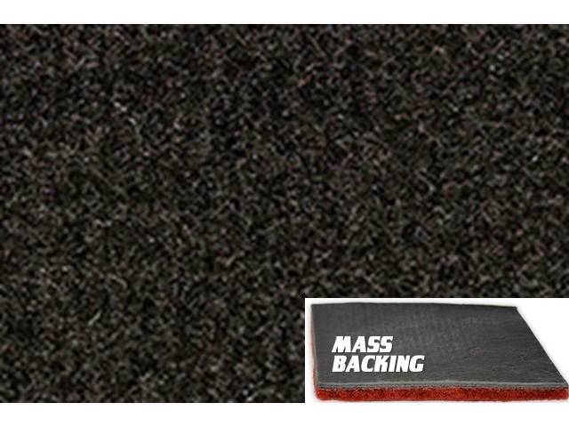 Charcoal Molded Carpet, Cut Pile, Improved Mass Backing, reproduction