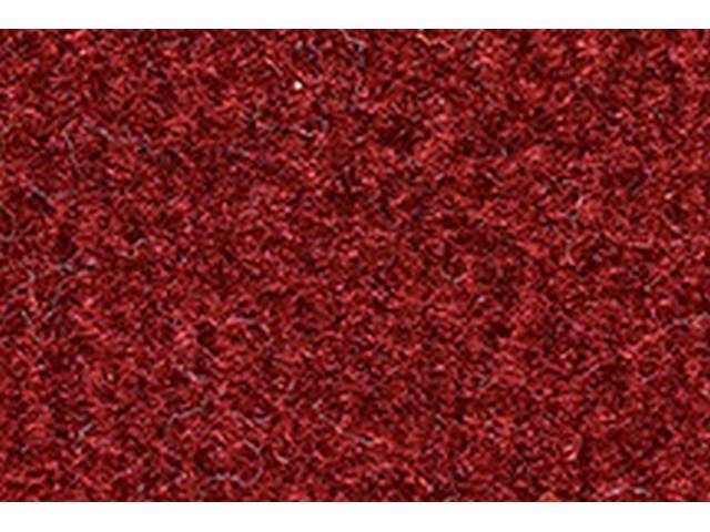 Molded Carpet, cut pile, Carmine / Dark Red, reproduction