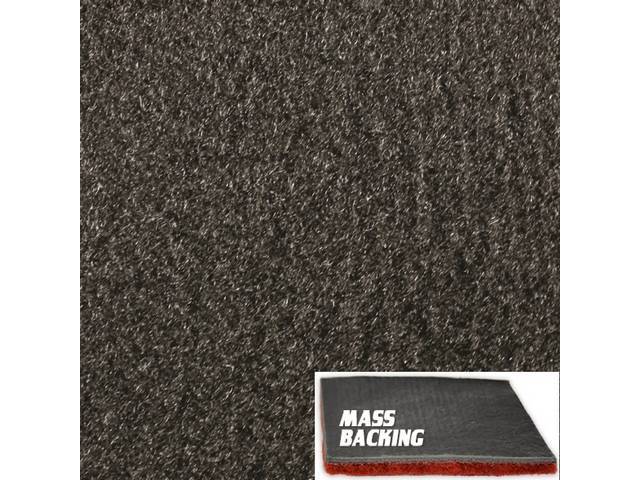 Charcoal Molded Carpet, Cut Pile, Improved Mass Backing, reproduction