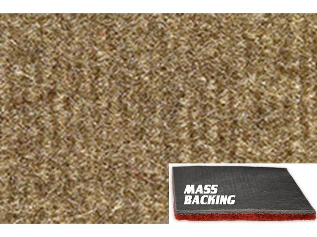 Medium Doeskin Molded Carpet, Cut Pile, Improved Mass Backing, reproduction