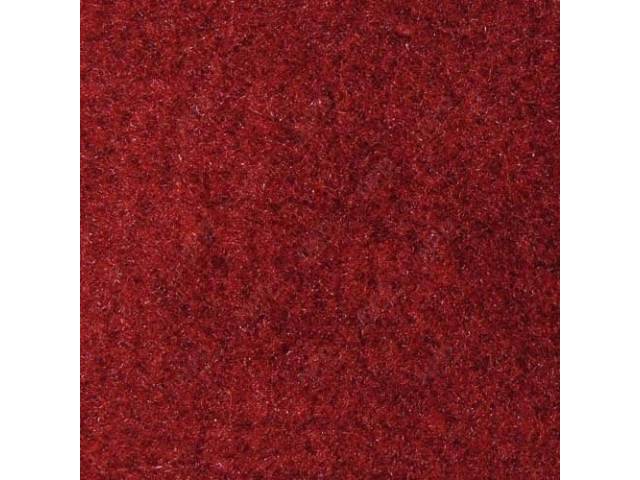 CARPET, Molded, cut pile, Oxblood / Red (lightest red available), repro 